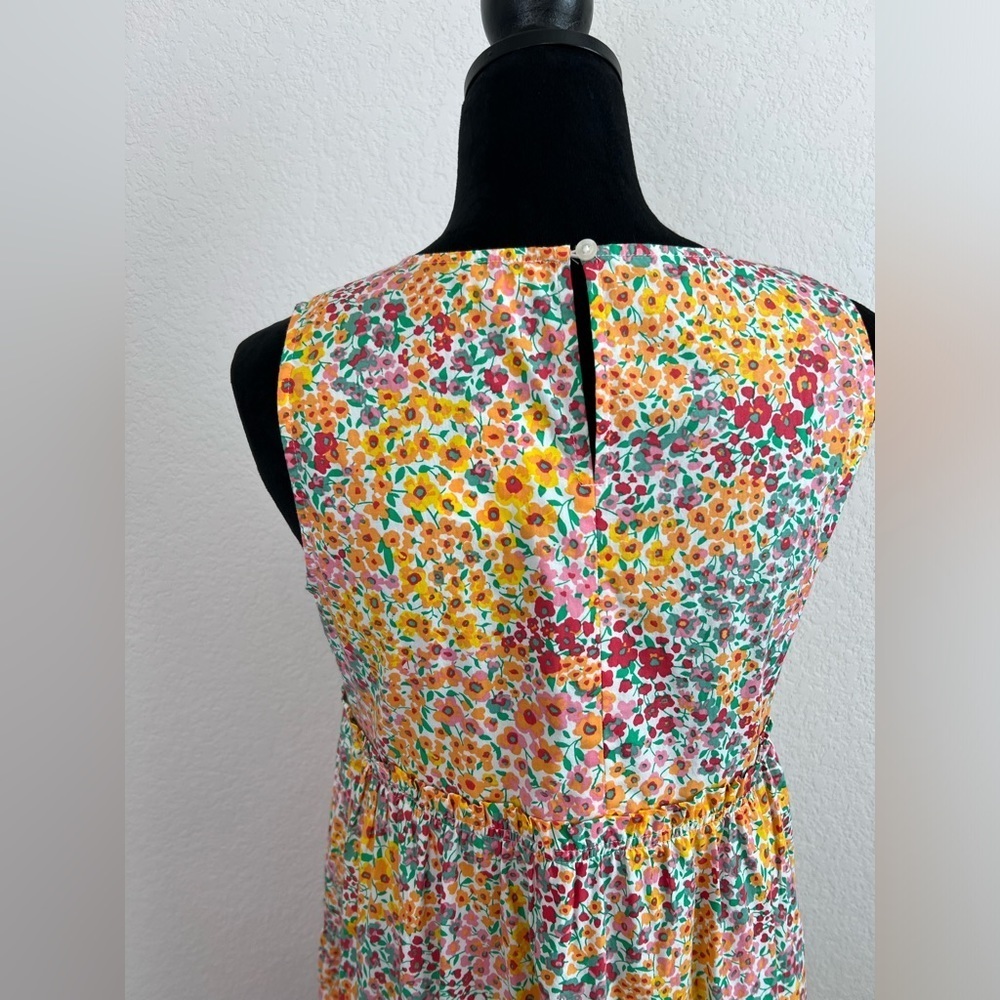 NWT: J. Crew Sleeveless Floral Tier Sundress Size 4P - Picture 5 of 10